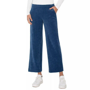LIVERPOOL PULL ON WIDE LEG CROP TROUSER Size XLXL / PACIFIC BLUE